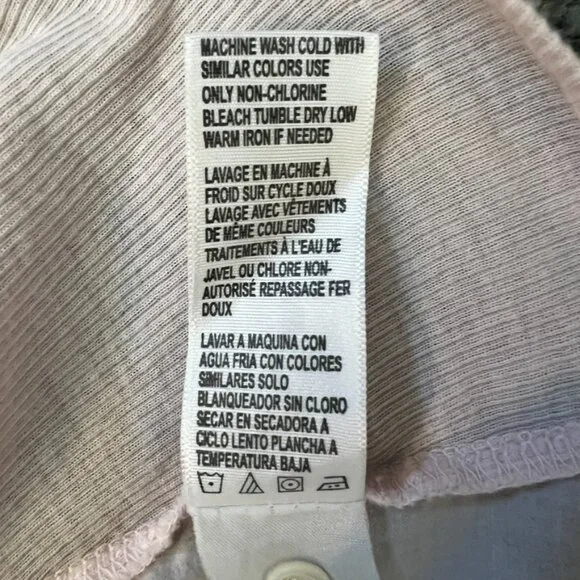 James Perse Sheer Slub Side Panel Size 3 Minimalist Quiet Luxury Casual Normcore - Picture 10 of 13